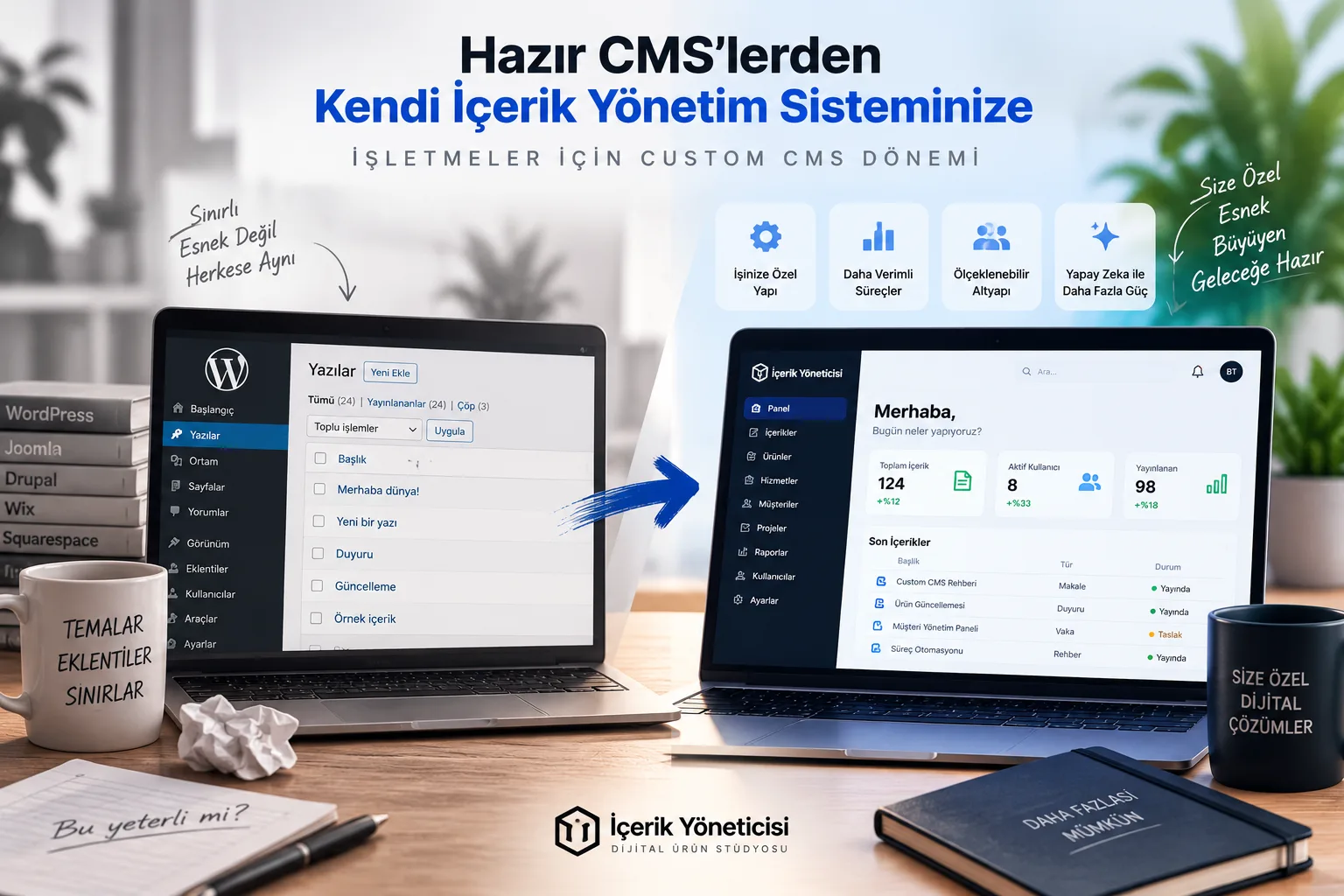 Hazır CMS'lerden Kendi İçerik Yönetim Sisteminize: Custom CMS Dönemi